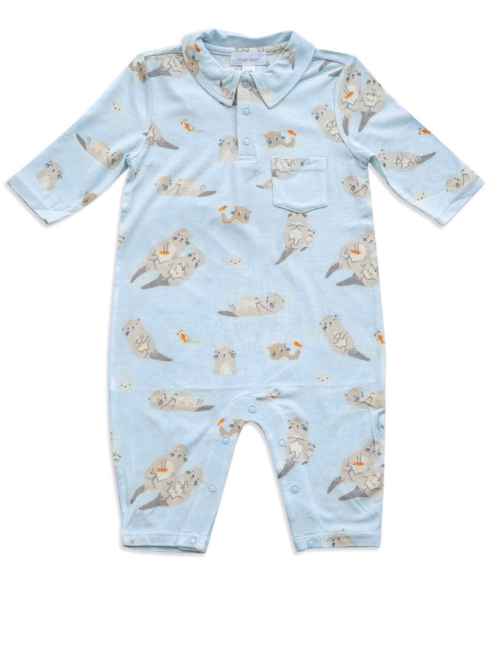 Angel Dear Baby Otter Print Long Sleeve Pajamas